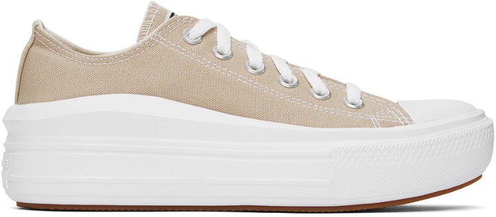 Photo: Converse Beige Chuck Taylor All Star Move Sneakers