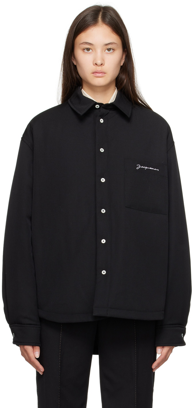 Jacquemus Black Le Raphia 'La Chemise Boulanger' Shirt Jacquemus