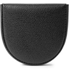 Valextra - Pebble-Grain Leather Coin Wallet - Black