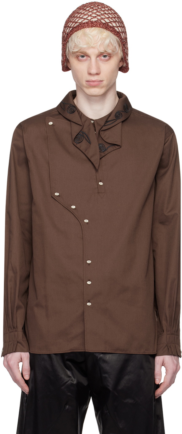 Kiko Kostadinov Brown Nesebur Shirt Kiko Kostadinov