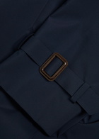 Weekend Max Mara Fatto Belted Cotton Trench Coat Dark Blue