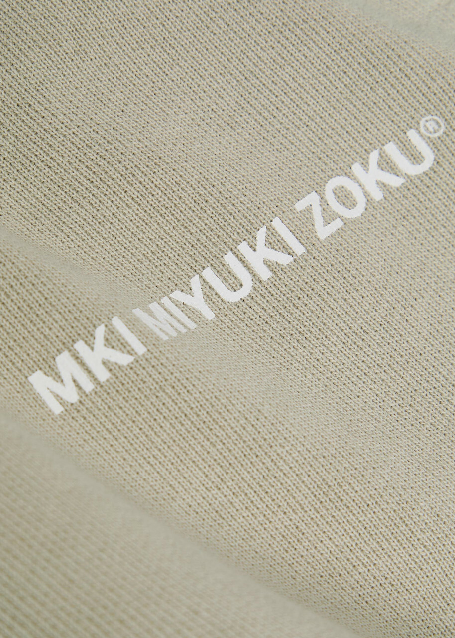 Mki Miyuki Zoku Uniform Logo-print Cotton-blend Shorts Dark Grey