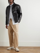 Neighborhood - Two Tuck Straight-Leg Cotton-Blend Trousers - Neutrals