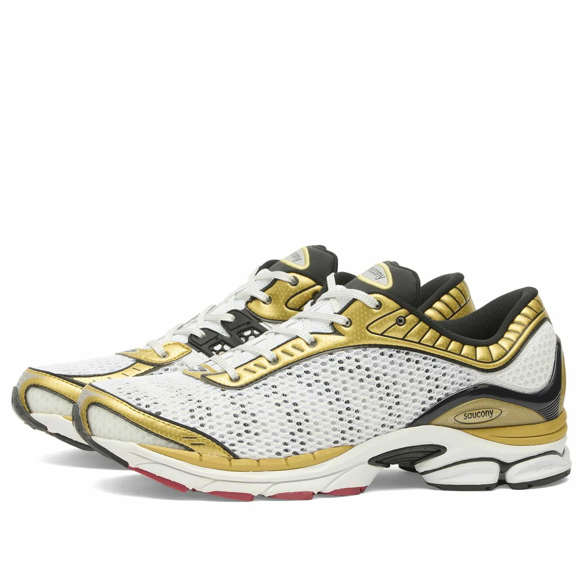 Saucony Progrid Paramount Sneaker in White/Gold