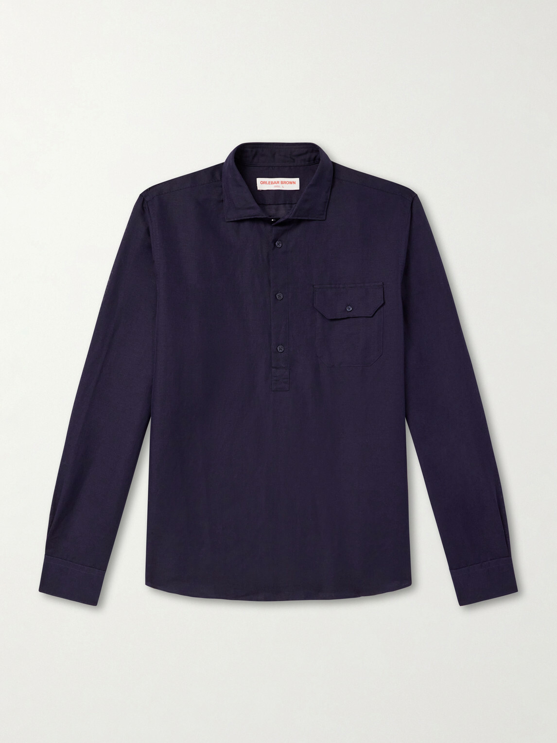 Orlebar Brown - Cesare Linen and Cotton-Blend Shirt - Blue