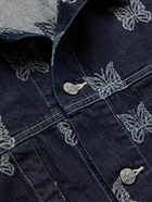 Needles - Embroidered Denim Jacket - Blue