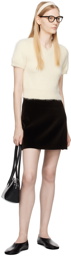 LOW CLASSIC Brown A-Line Miniskirt