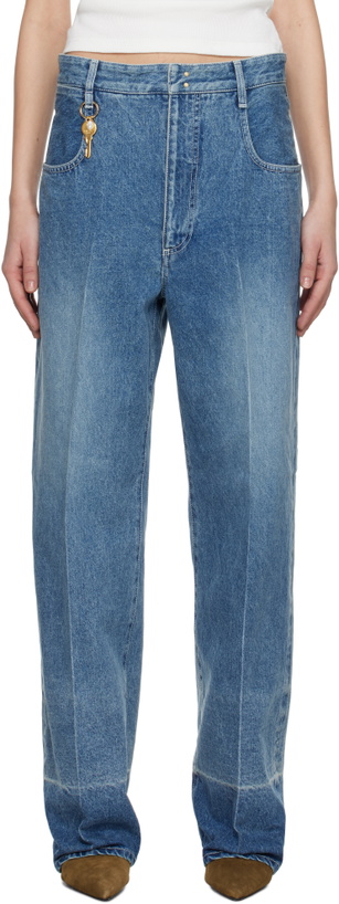 Photo: Carven Blue Selvedge Denim Jeans