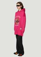 Vetements Oversized Cartoon Embroidered Hooded Sweatshirt