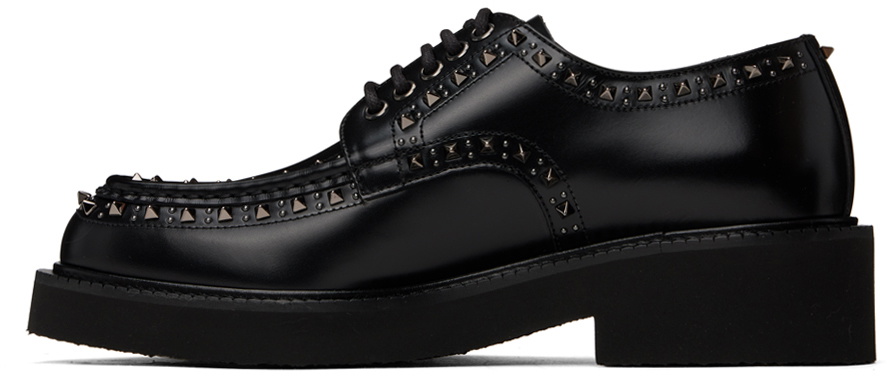 Valentino Garavani Black Gentleglam Calfskin Derbys