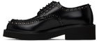 Valentino Garavani Black Gentleglam Calfskin Derbys