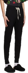 John Elliott Black Tapered Lounge Pants