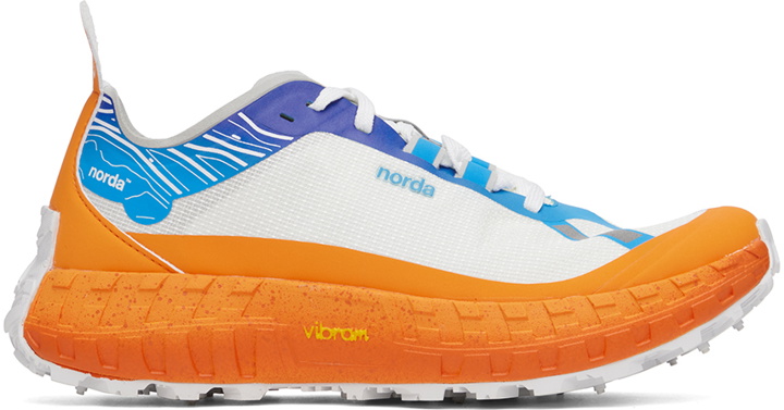 Photo: Norda Orange & Blue Ray Zahab Edition 'norda 001' Sneakers