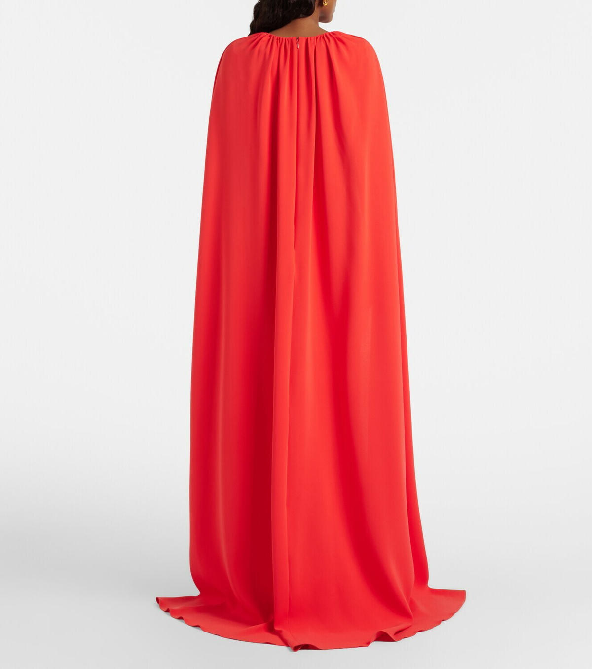 Oscar de la Renta Cyclamen silk-blend georgette kaftan