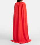 Oscar de la Renta Cyclamen silk-blend georgette kaftan
