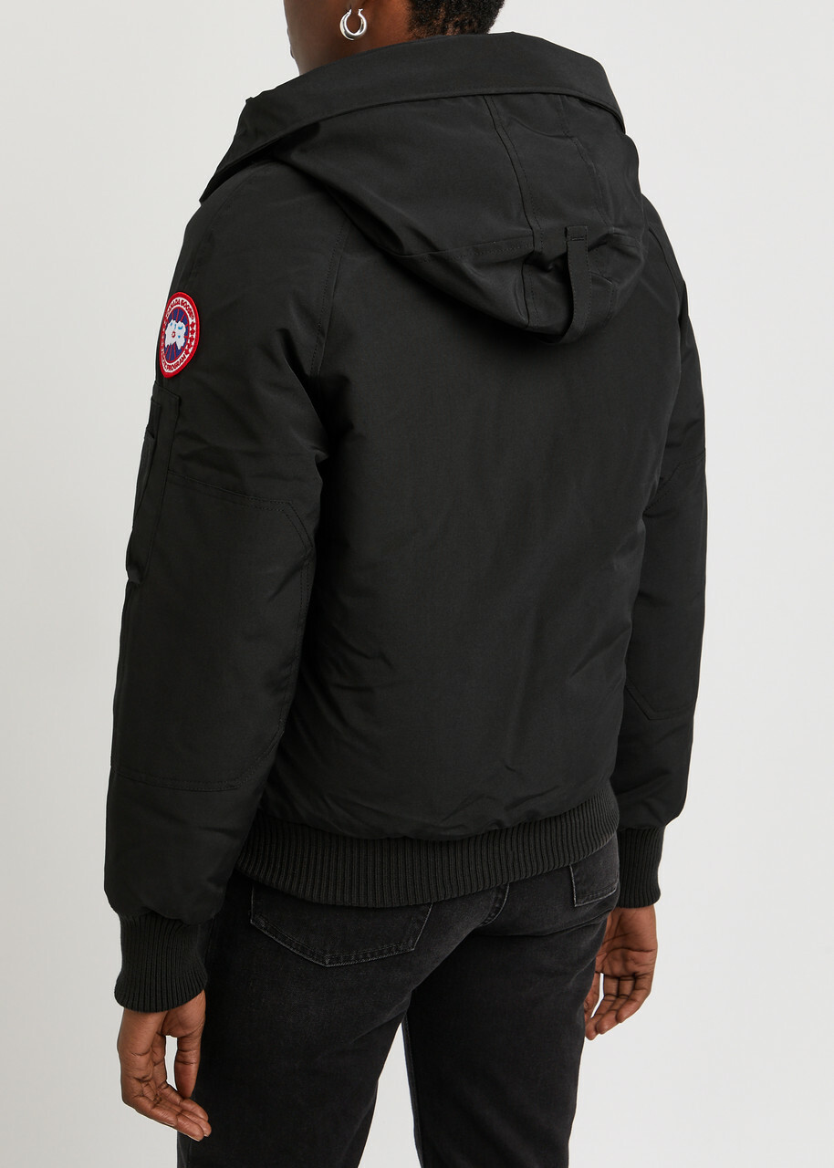 Canada Goose Chilliwack Hooded Shell Bomber Jacket Black Canada Goose