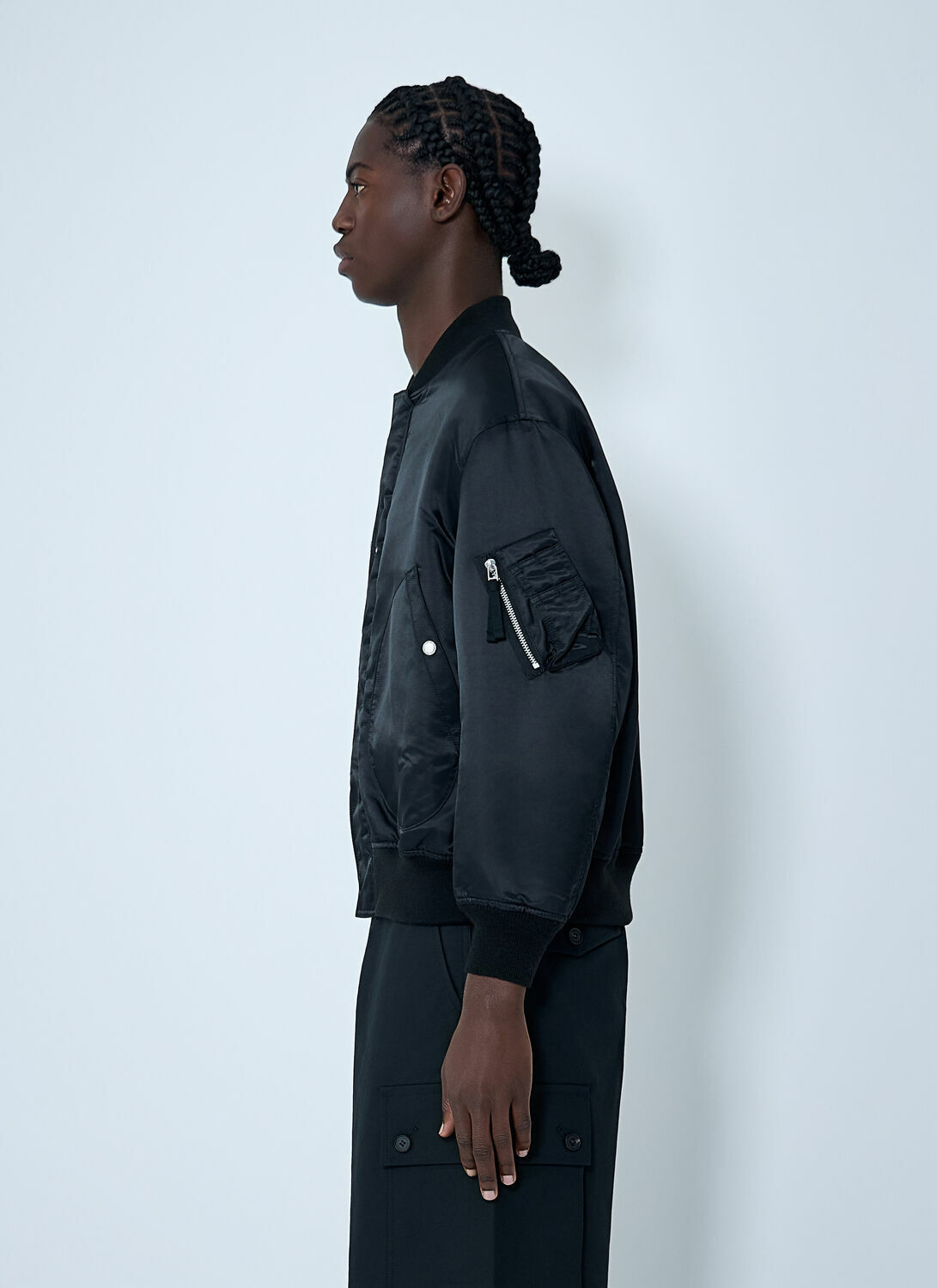 Comme des Garçons Homme Satin Bomber Jacket