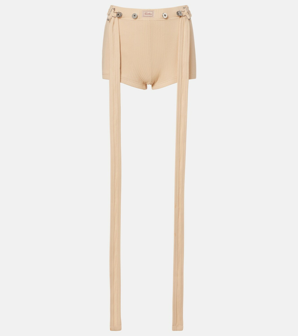Jean Paul Gaultier Ribbed-knit cotton shorts