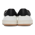 Dunhill White and Black Court Elite Sneakers