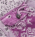 KAPITAL - Patchwork Bandana-Print Cotton Jacket - Purple