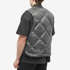 Cole Buxton Men's CB Quilted Vest in Grey