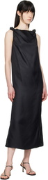 Loulou Studio Black Moun Midi Dress