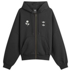 Adidas Men's x Willy Chavarria Zipped Hoodie in Black