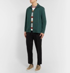 Mr P. - Camp-Collar Cotton-Blend Seersucker Shirt - Green