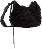 Renli Su Black Velvet Shoulder Bag