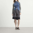 Ottolinger Women's Baggy Cargo Shorts in Black-Grey