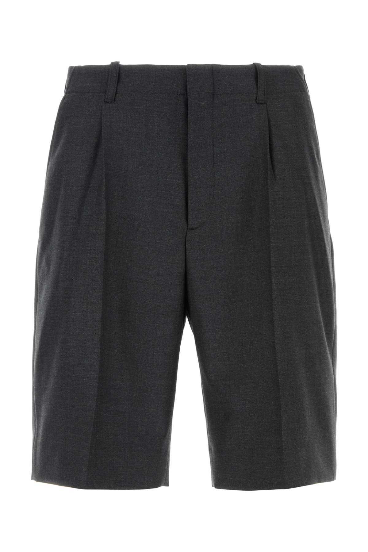 Bouclé wool skort Bermuda, short main image 0