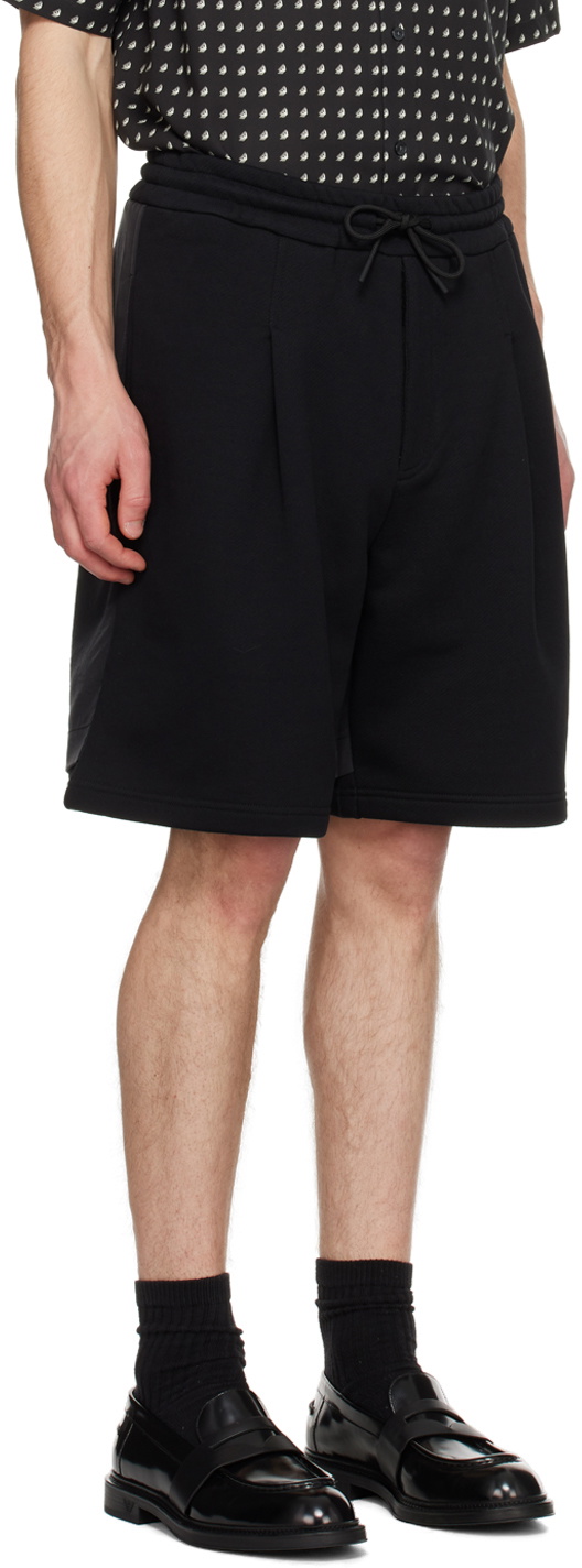 Emporio Armani Black Layered Shorts