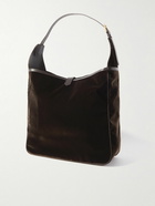 TOM FORD - Leather-Trimmed Velvet Tote Bag