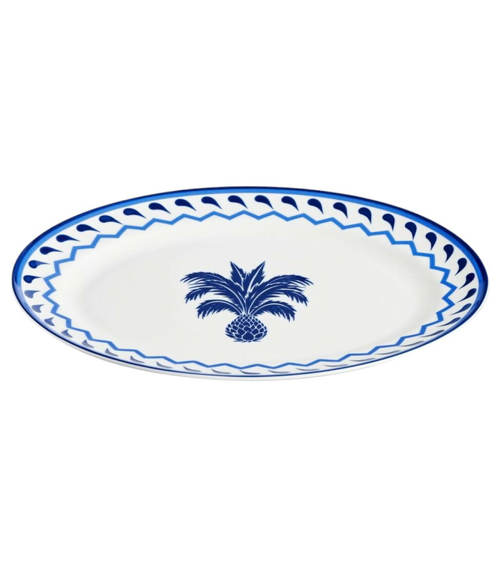 Photo: Aquazzura Casa Jaipur porcelain oval platter