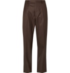 Wacko Maria - Pleated Wool Suit Trousers - Brown