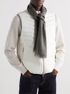 Brunello Cucinelli - Fringed Cashmere and Silk-Blend Scarf