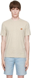 Maison Kitsuné Beige Fox Head Regular T-shirt