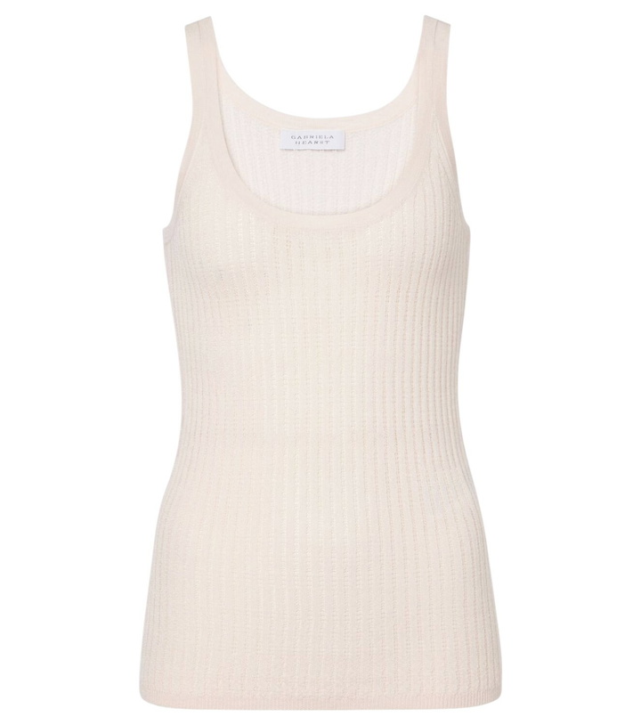 Photo: Gabriela Hearst Nevin pointelle cashmere and silk tank top