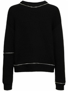 MOSCHINO - Zip Wool Knit Sweater