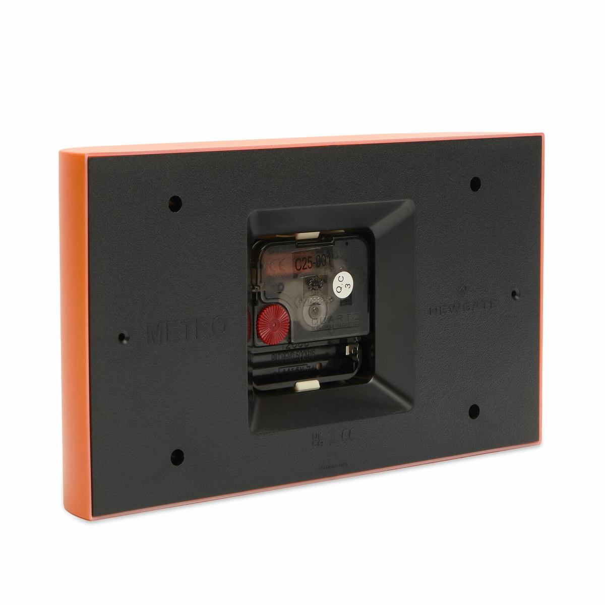 Newgate Clocks Mini Metro Mantle Clock in Orange 
