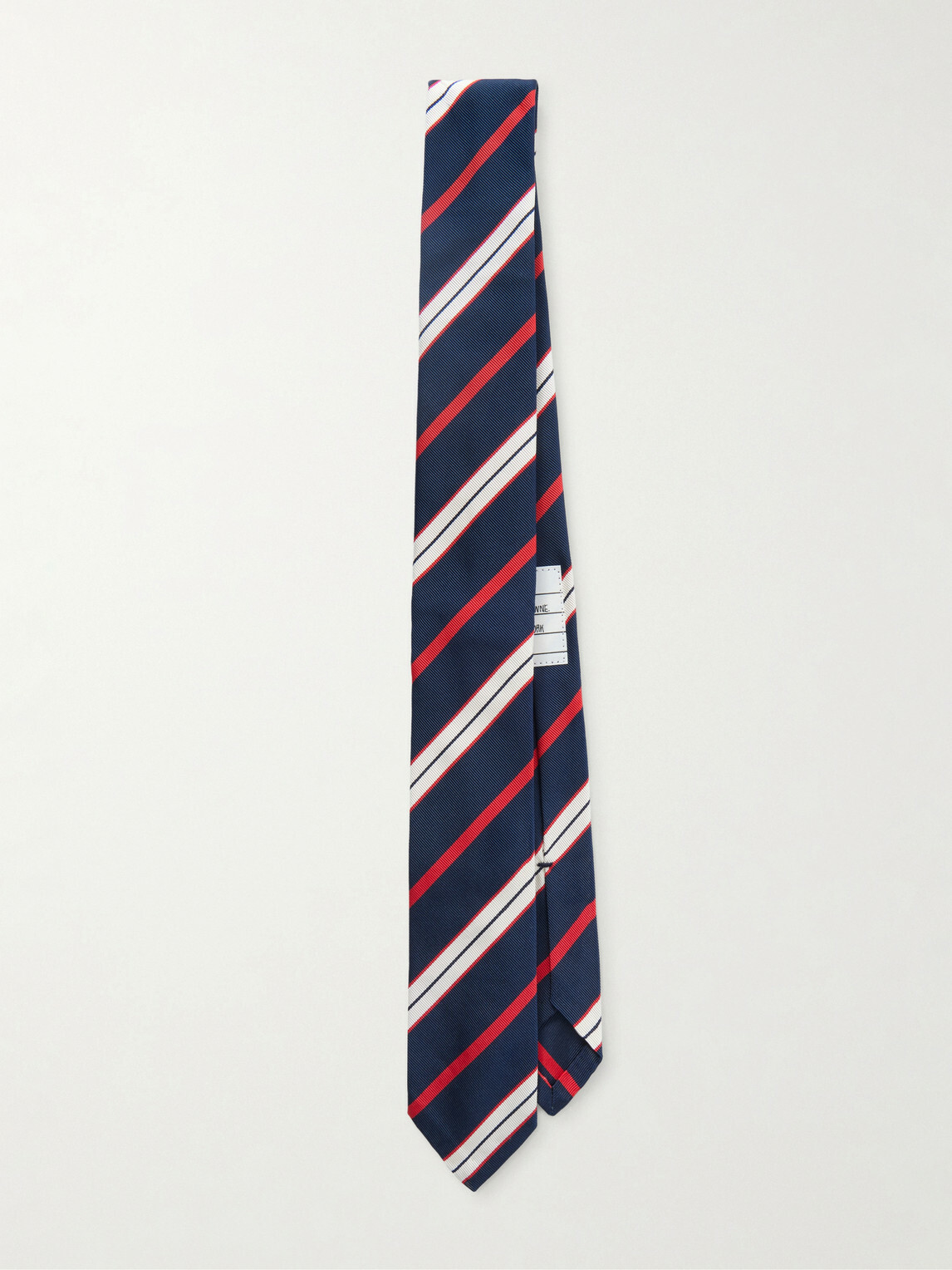 Thom Browne - 5cm Striped Silk and Cotton-Blend Jacquard Tie