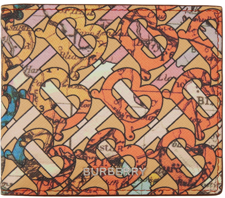 Photo: Burberry Multicolor Monogram Map Bifold Wallet
