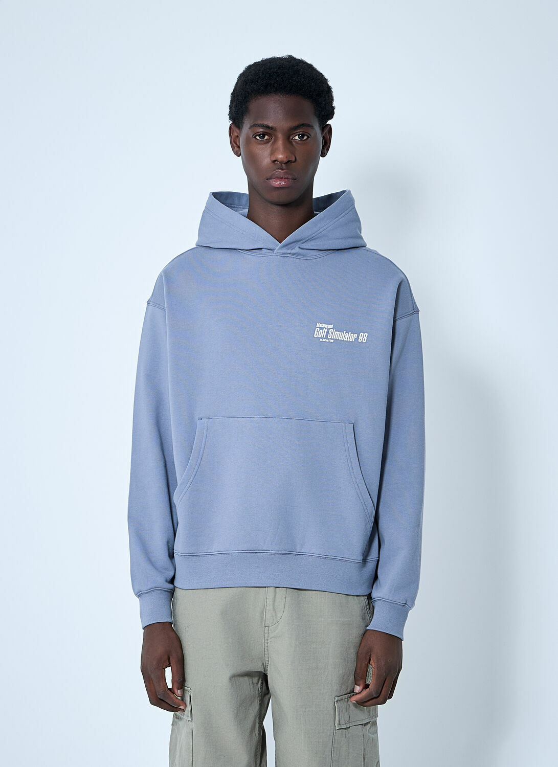 Metalwood Logo Print Hooded Sweatshirt