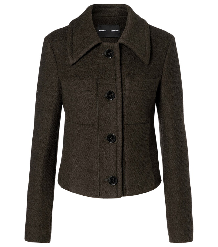 Photo: Proenza Schouler Kinsley wool-blend twill bouclé jacket