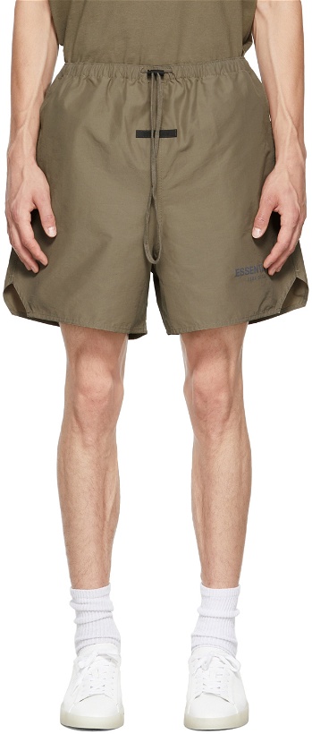 Photo: Essentials Taupe Volley Shorts