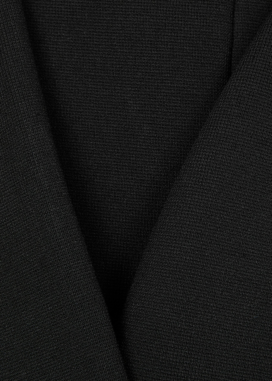 Victoria Beckham VB Body Split-hem Stretch-knit Leggings Black