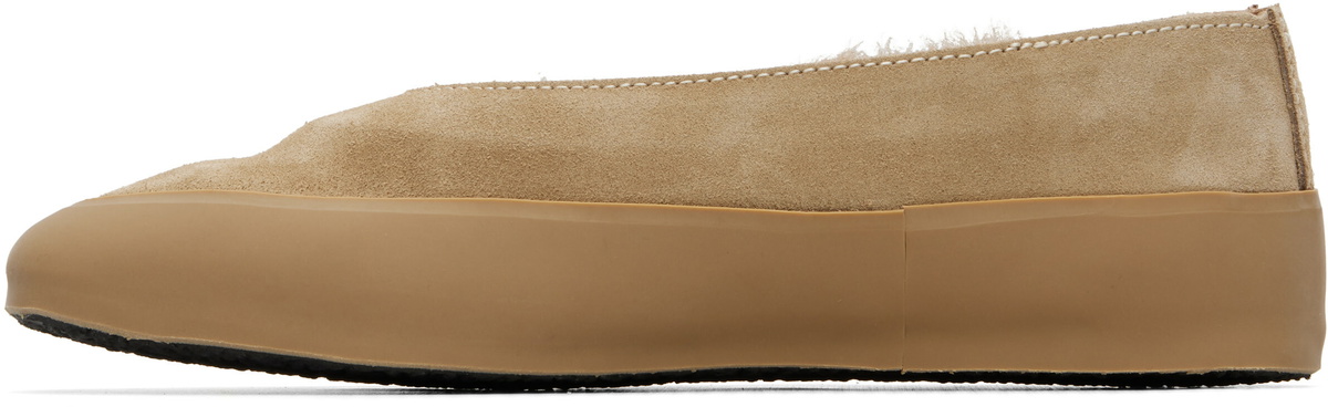 Le Monde Beryl Beige Apres Ski Ballerina Flats