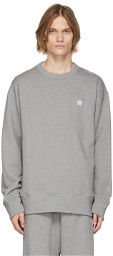 Acne Studios Grey Logo Crewneck Sweater
