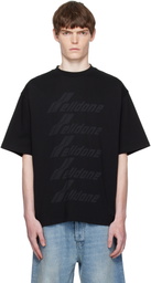 We11done Black 'WELLDONE' Front Logo T-shirt