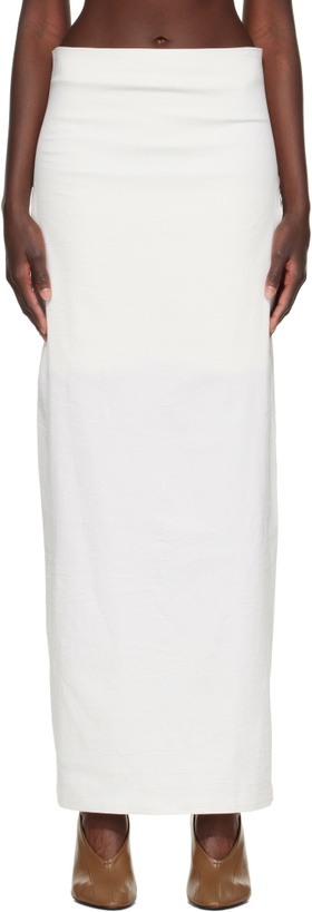 Photo: ISSEY MIYAKE Off-White Allow Maxi Skirt